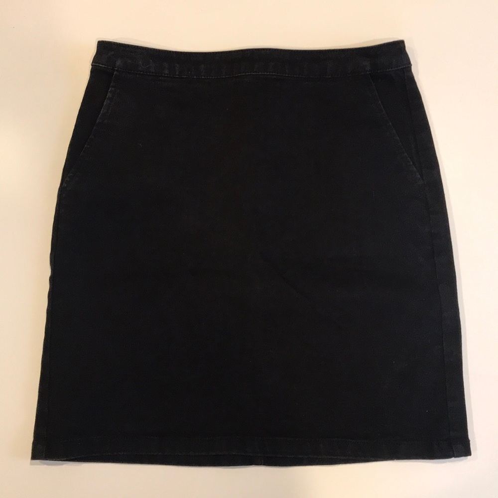 Asos Warehouse Black Denim Skirt (Size 6)